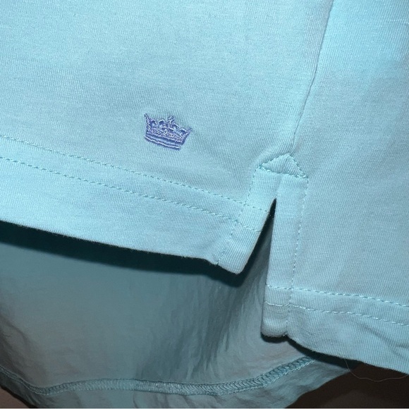 Peter Millar Mens Polo Shirt Size Large L Seaside Wash Blue Soft Golf Logo - Picture 3 of 7